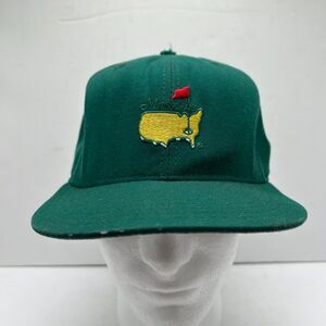 Vintage Masters Hat Mens Size 7.5 1997 New Era 5950 100% Wool Fitted Hat Cap USA